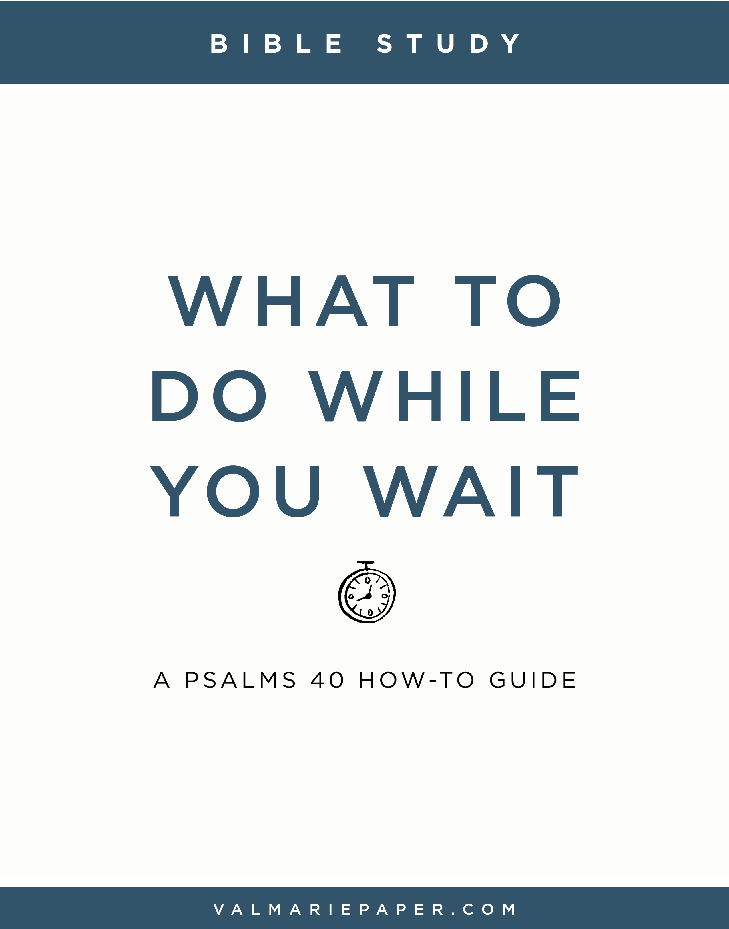 What to do while you wait • Val Marie Paper