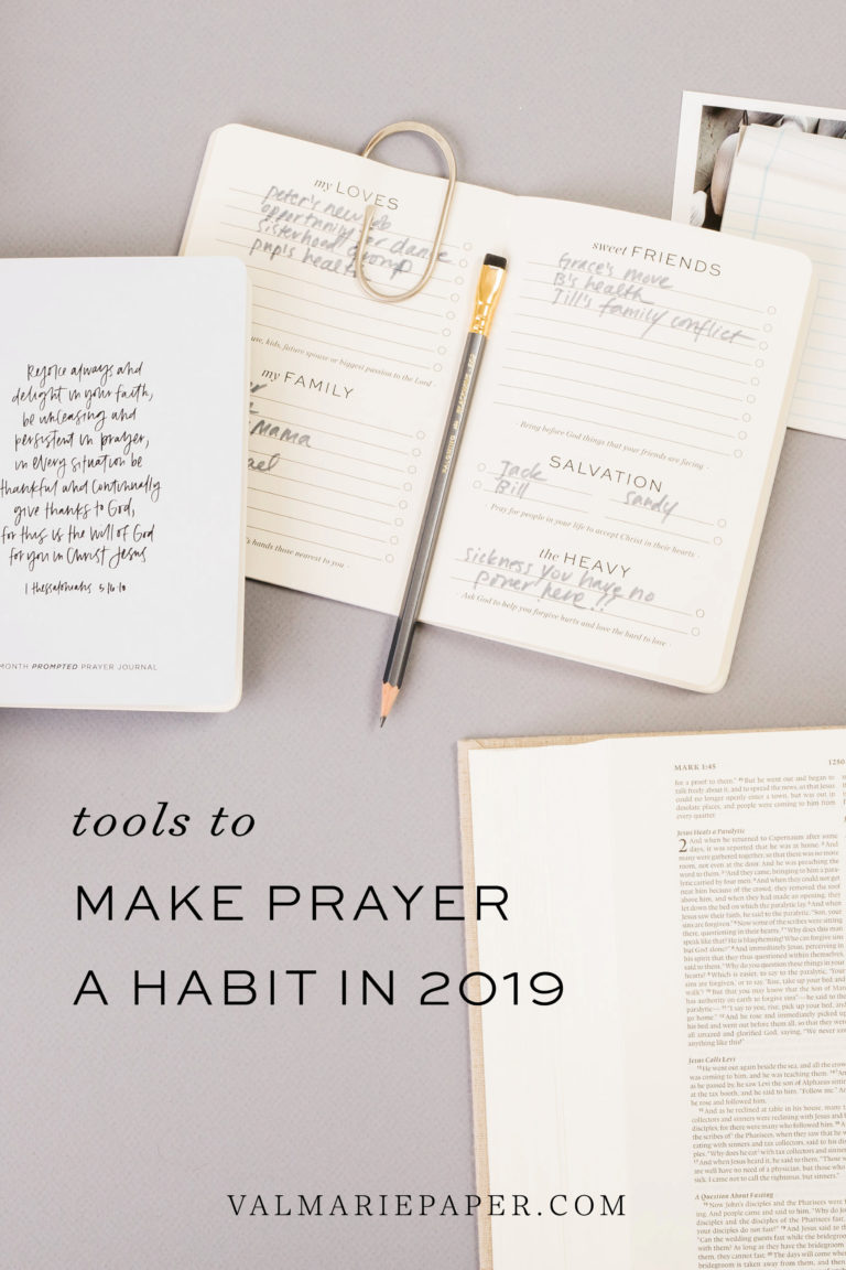 Jump-start Your Prayer Life In 2019! • Val Marie Paper